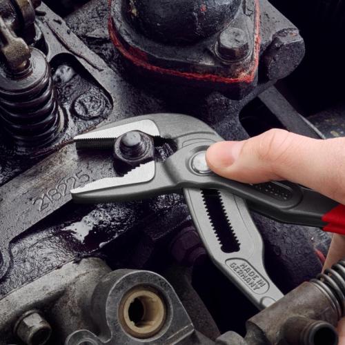 Knipex Cobra ES Water Pump Pliers Extra-slim Plastic Coated Grey Atramentized 250mm 87 51 250